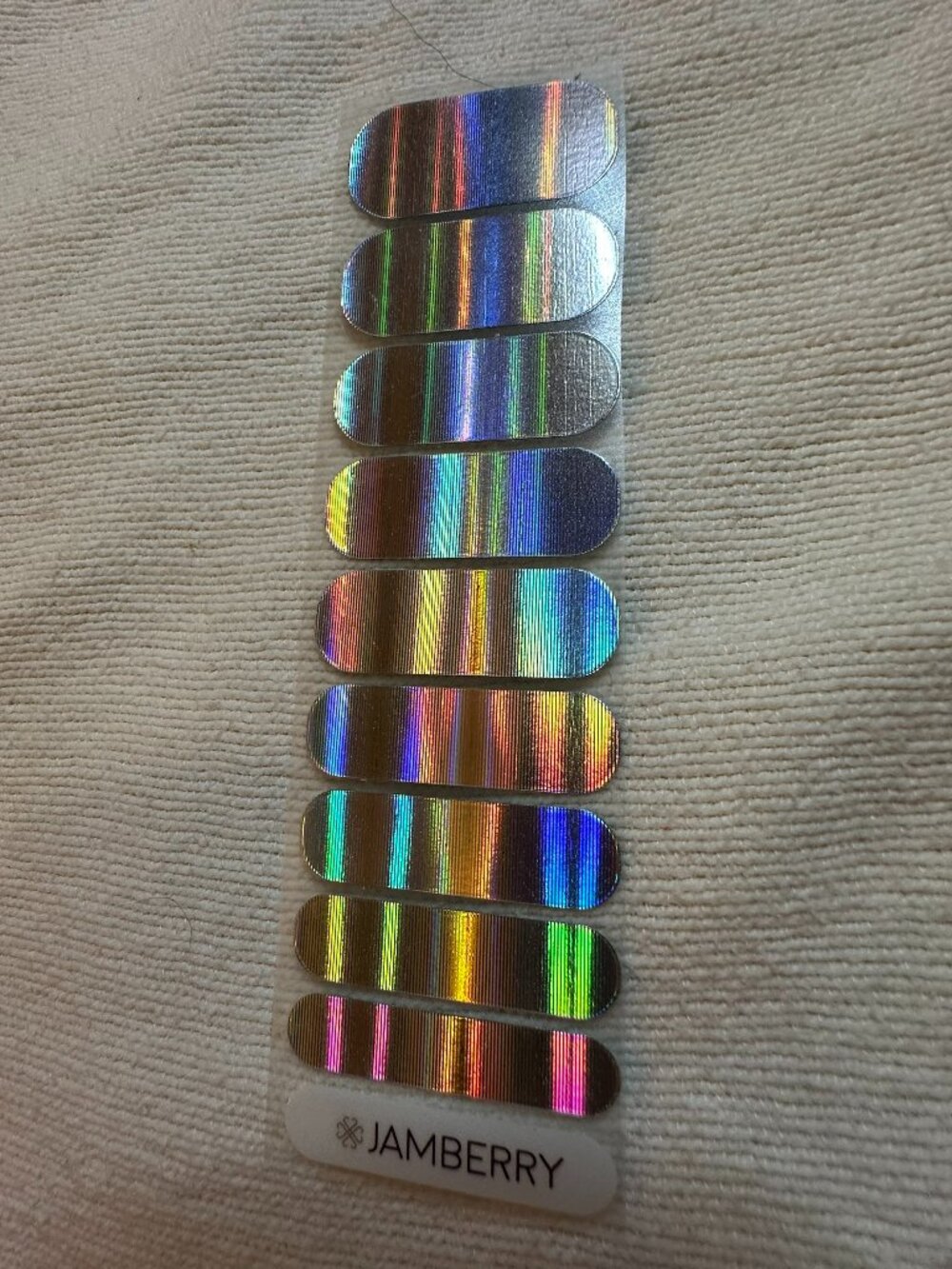 💅Hard to Find Jamberry Nail Wrap, Rare, Holographic Design, Rainbow, Art Deco💅